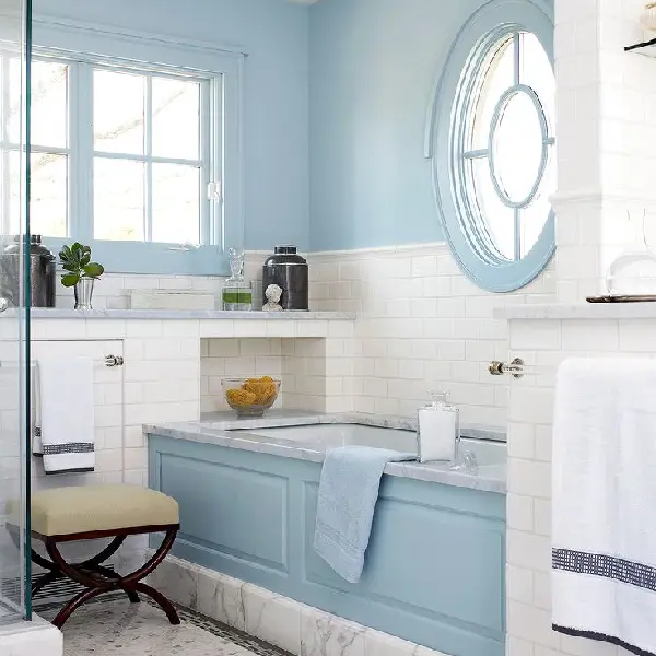 Pale Blue bathroom